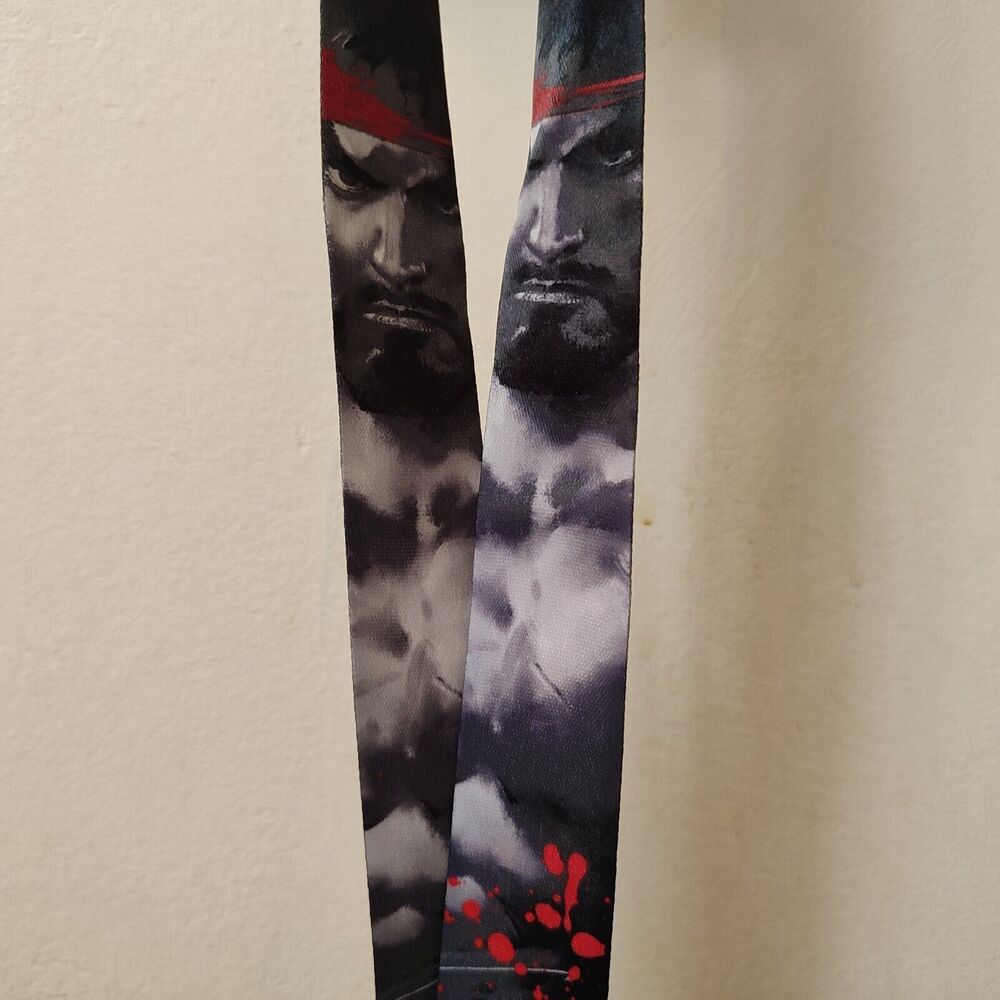 Street Fighter Ryu Hoshi Cloth Lanyard With Clasp Official SF Capcom Collectible